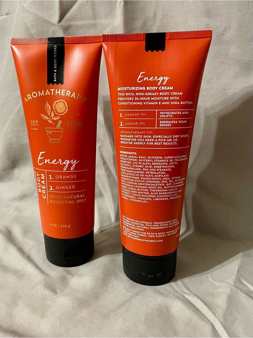 Bath & Body Works Energy Moisturizing Body Cream - Bright Orange